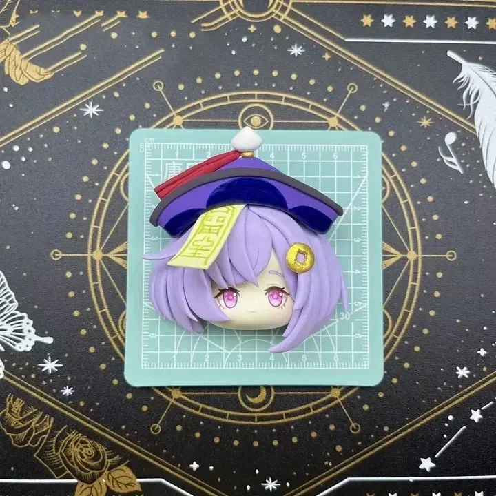 Genshin Toys Handmade Ultra Light Clay Genshin Impact Qiqi refrigerator magnet