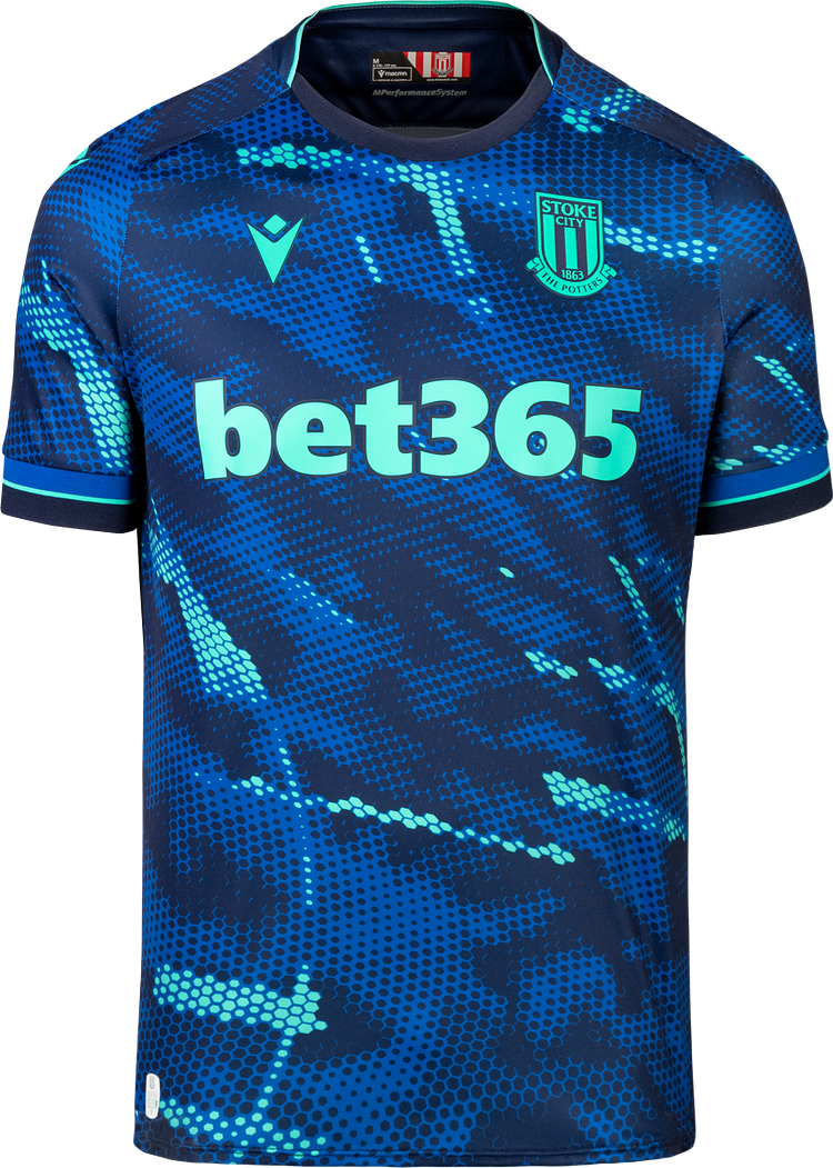 Stoke City Away Shirt Top Kit 2023-2024 - Navy
