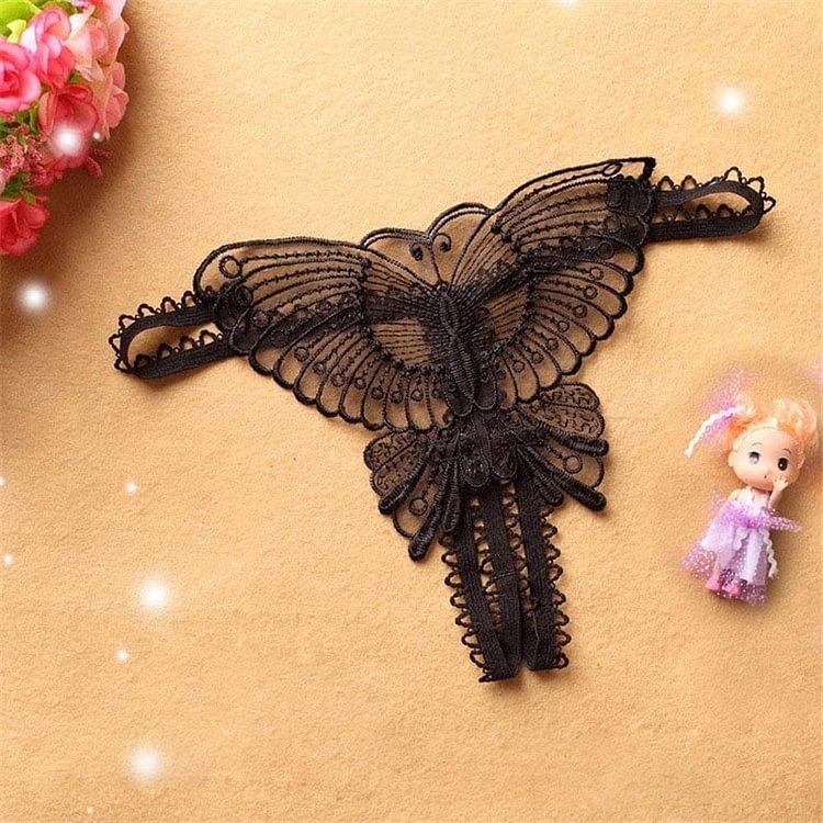 Butterfly Lace Transparent Panties SP14189