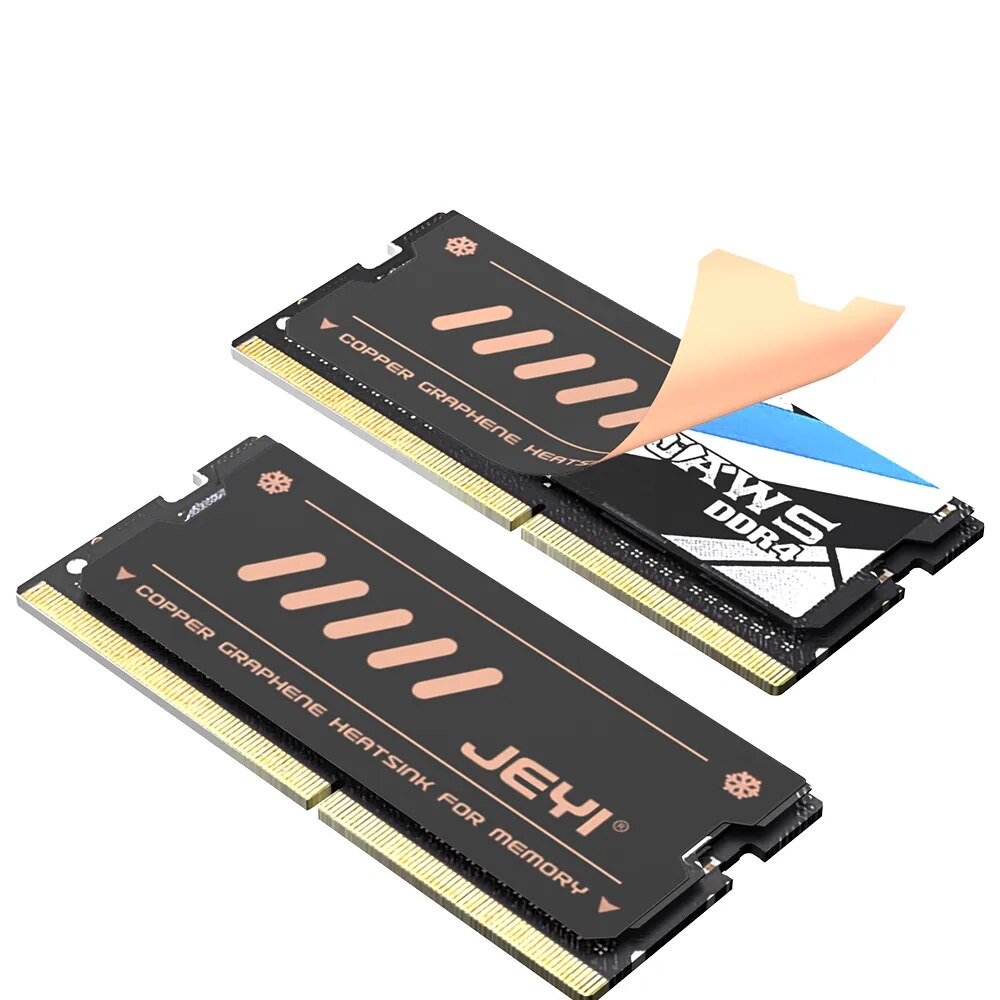 JEYI Graphene Laptop RAM Heatsink, Dual-Layer Graphene and Copper