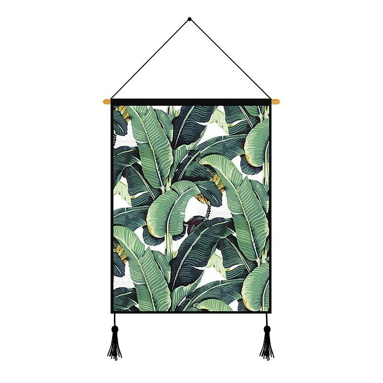 Green Plant Printed Wall Hanging Decoration