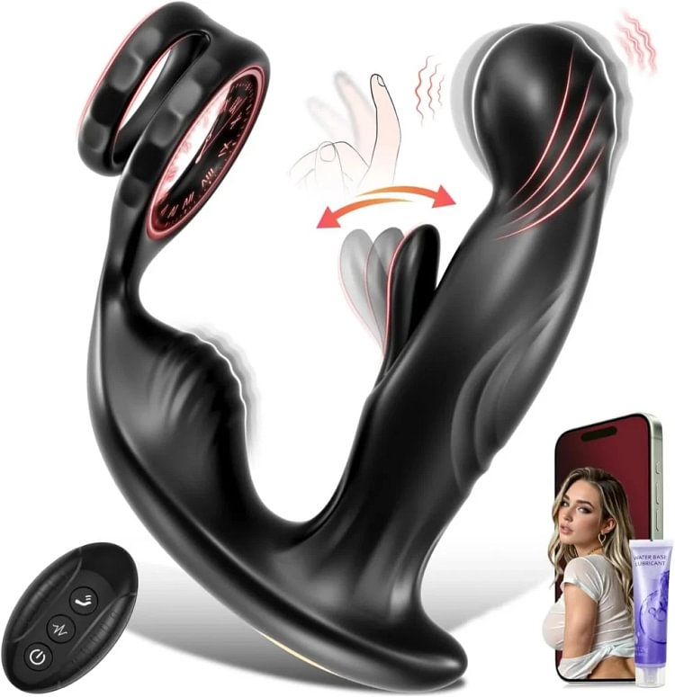 pornhint Pornhint Wiggling Prostate Massager Anal Vibrator - Male Sex Toy Vibrating Anal Butt Plug Toy