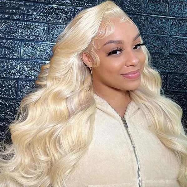 Hair 613 Blonde Body Wave Human Hair 13x6 Lace Front Wig