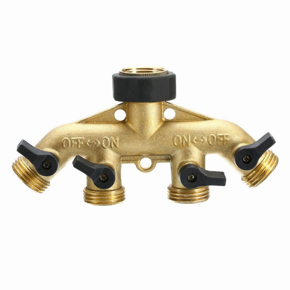 4-Way Brass Tap Faucet Manifold Hose Splitter Outdoor Watering Segregator, 501 Original
4-Way Brass Tap Faucet Manifold Hose Splitter Outdoor Watering Segregator, 501 Original