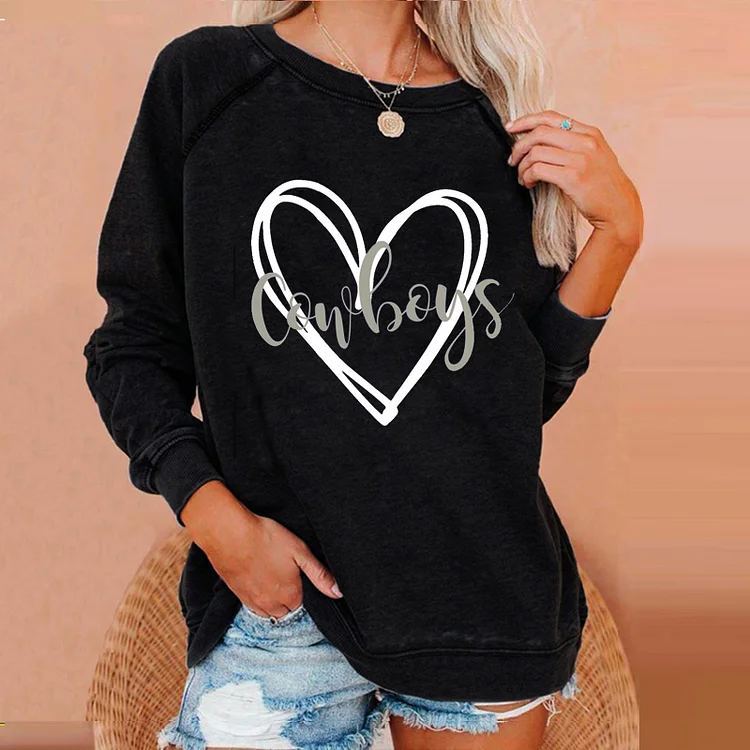long sleeve printed Pullover