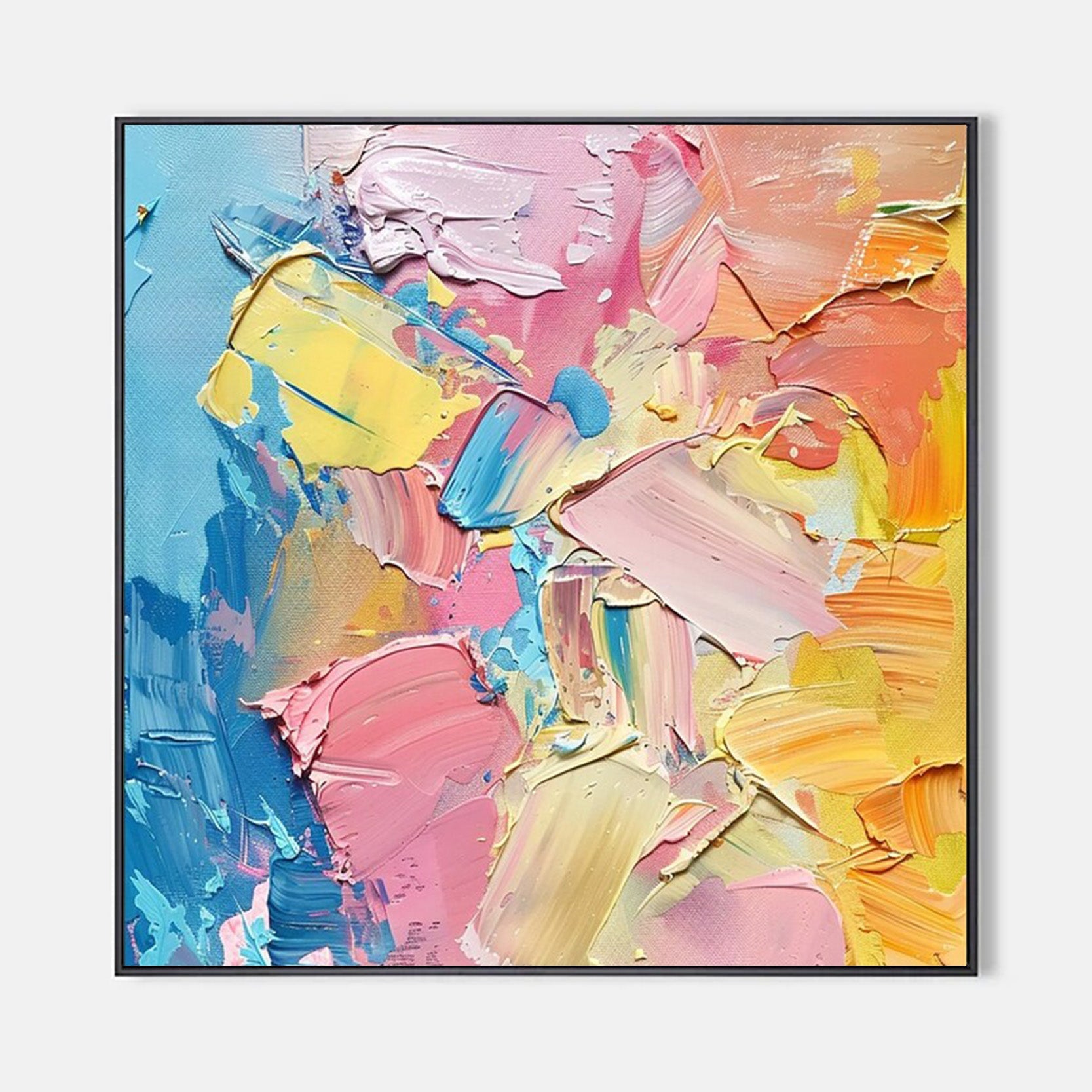 Arabelart AR226 Handmade Impasto Canvas Art – Thick Texture Abstract Painting