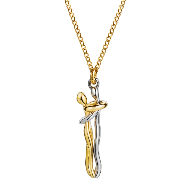 Love And Crafted Gold Hug Necklace