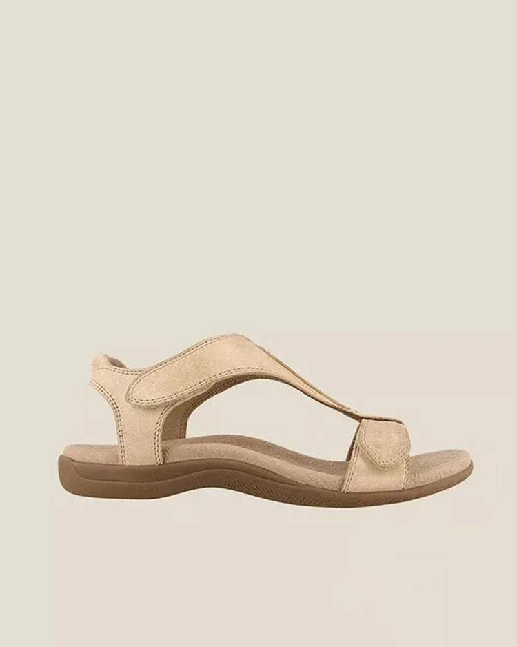 Women's Flat Arch Velcro Casual Beach Sandals
