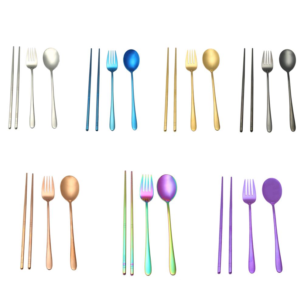 4pcs Portable Stainless Steel Tableware Set Spoon Fork Chopsticks Gifts, Silver, 501 Original
4pcs Portable Stainless Steel Tableware Set Spoon Fork Chopsticks Gifts, Silver, 501 Original