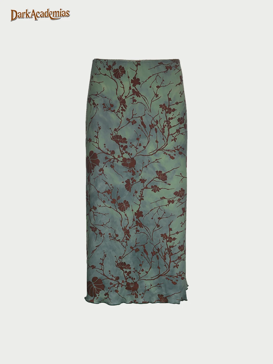 Vintage-inspired Printed Skirt / DarkAcademias /Darkacademias