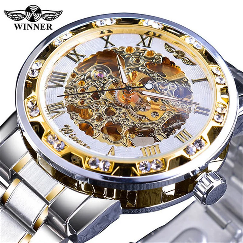 Winner Watch Men's Steampunk Waterproof Wrist     Watch