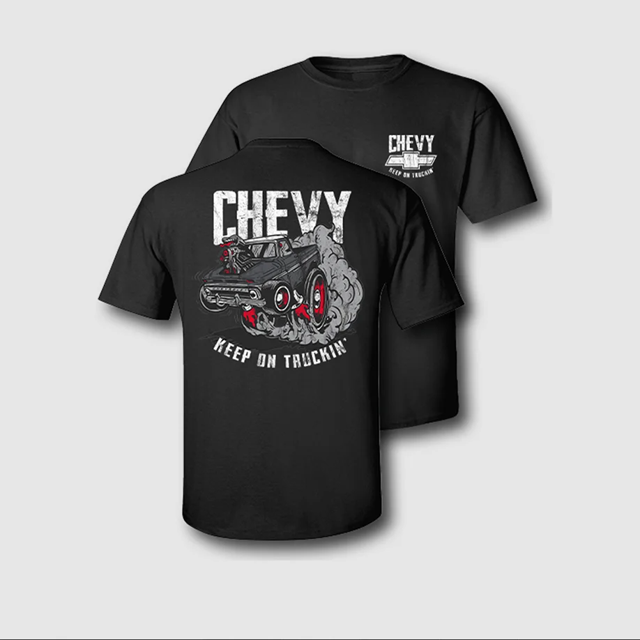 Chevy Keep On Truckin' Printed Unisex Oversized T-shirt - Devcarry