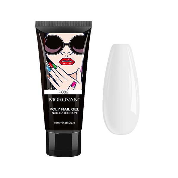 Morovan White Poly Nail Gel P002