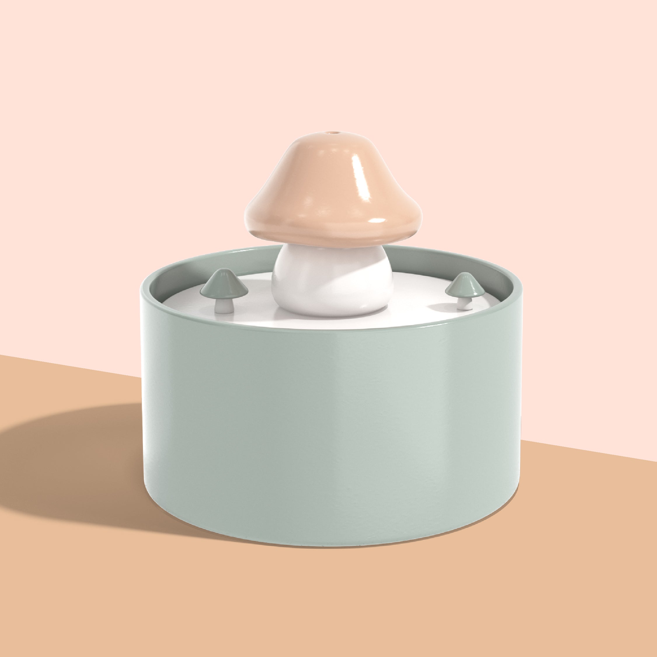 Mushroom Shape Cat Water Fountain