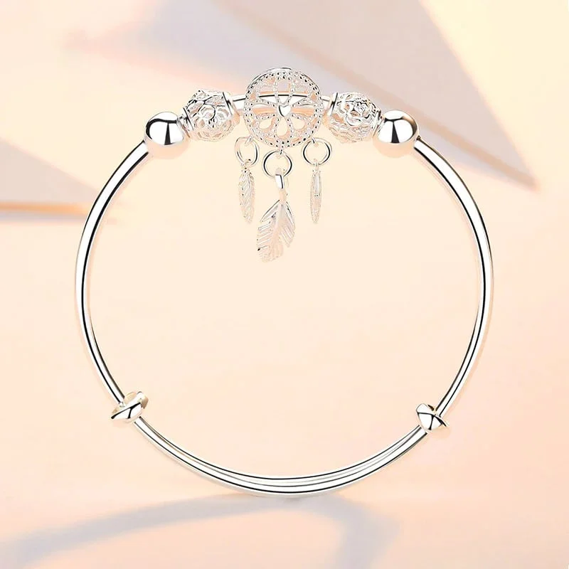 🔥HOT SALE NOW 49% OFF 🎁 -Dreamcatcher Bracelet SILVER (GIFT BOX)