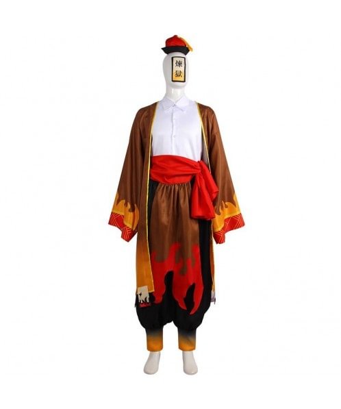 Demon Slayer Rengoku Kyoujurou Male Halloween Cosplay Costume Customization HW23