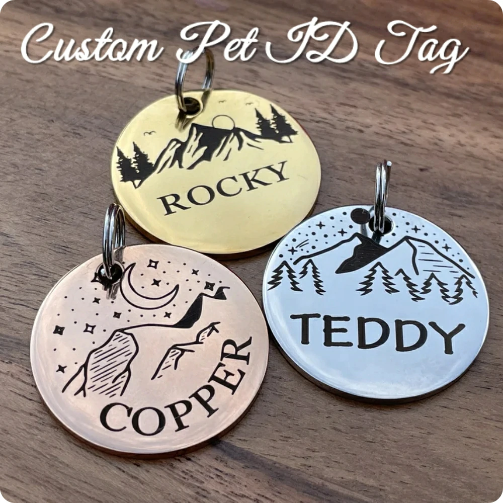 lookipet High-Quality Alloy ID card custom pet ID tags