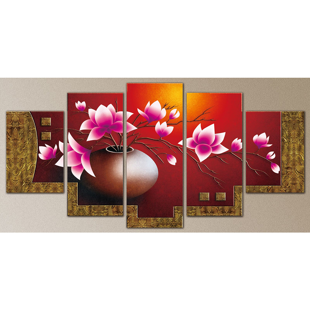 80*40CM - Multi-picture Round Drill Diamond Painting - 5pcs Pink Flower, 501 Original
80*40CM - Multi-picture Round Drill Diamond Painting - 5pcs Pink Flower, 501 Original