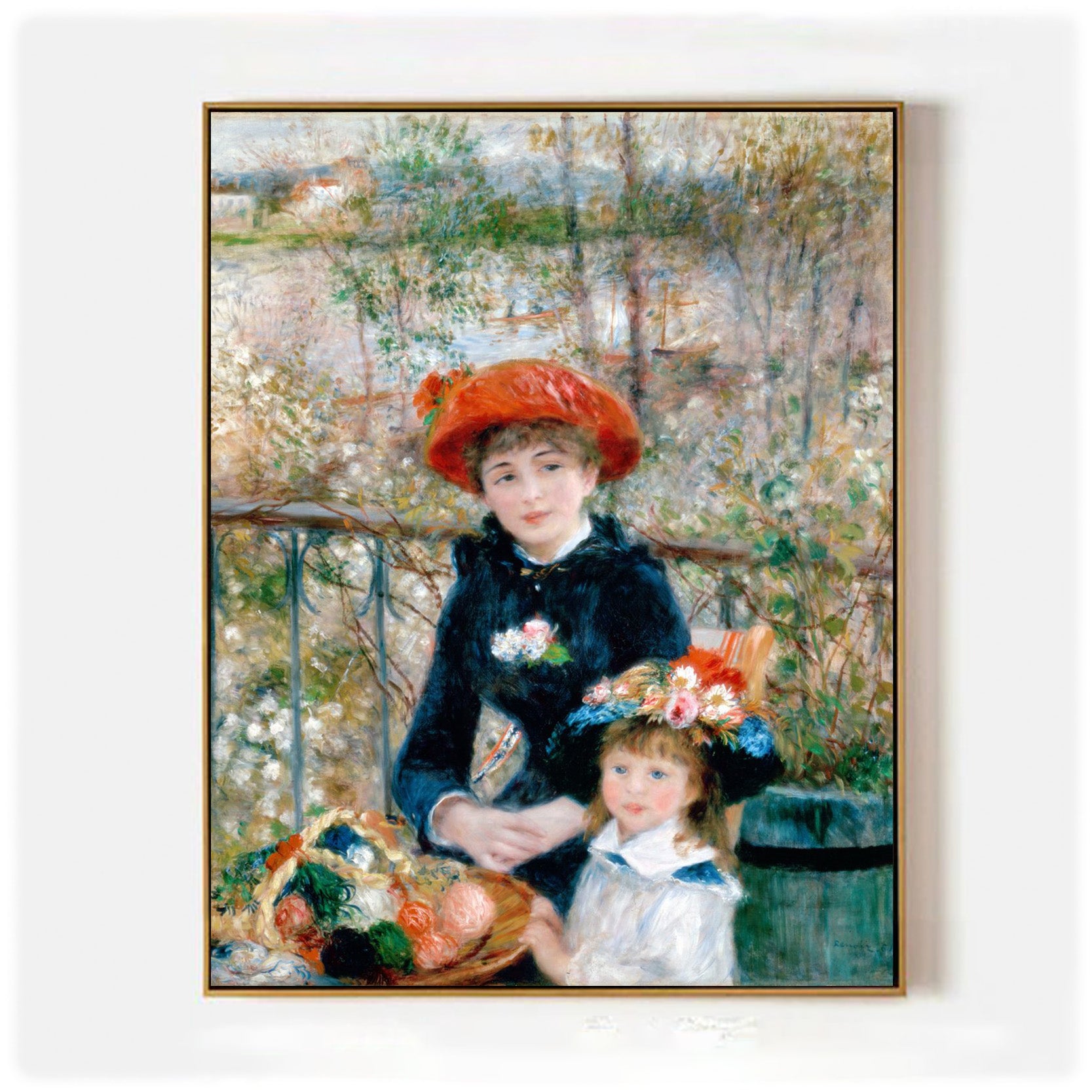 Arabelart Two Sisters by Pierre-Auguste Renoir - Famous Art Reproduction