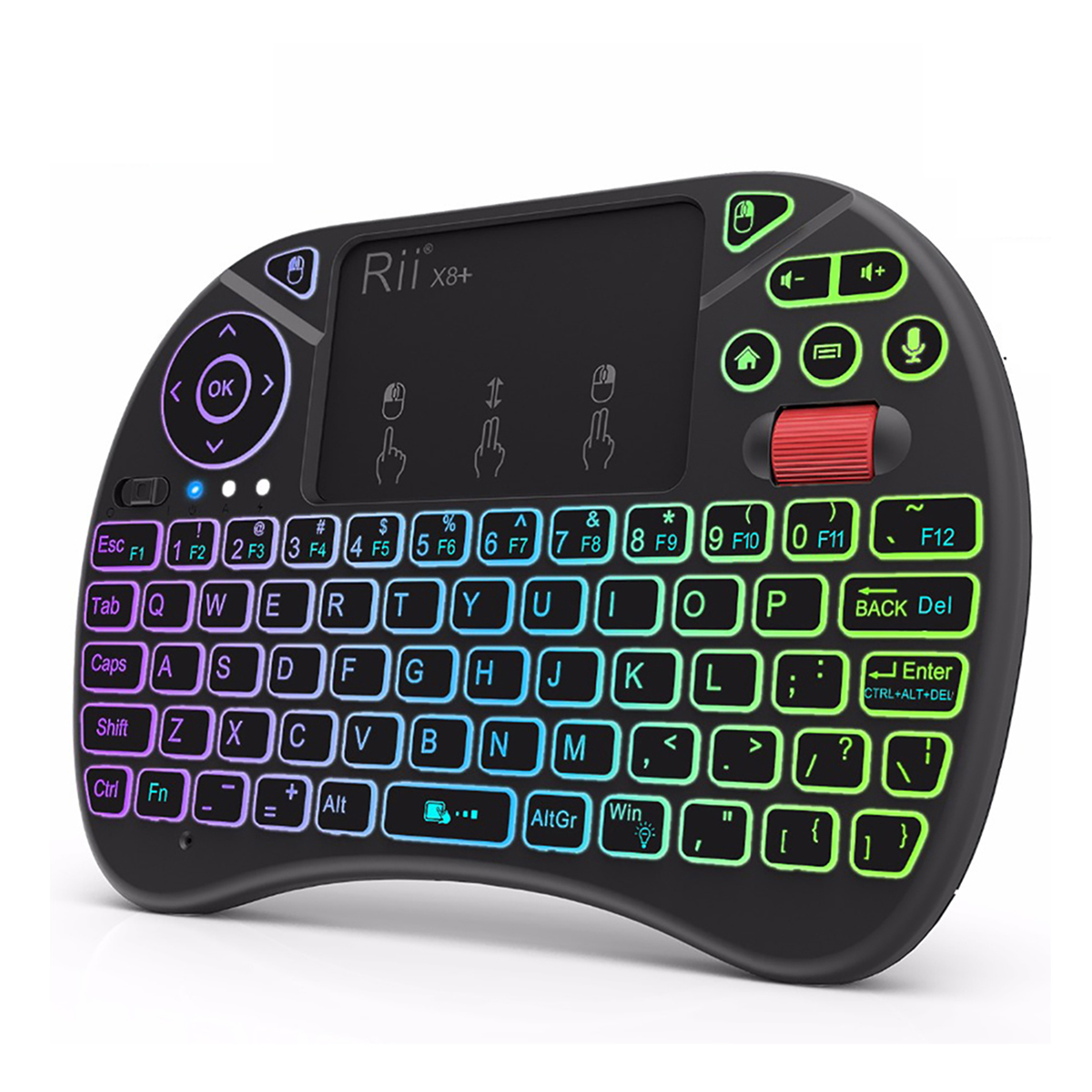 Rii K18+ RGB Backlight French (AZERTY) Mini Wireless Keyboard