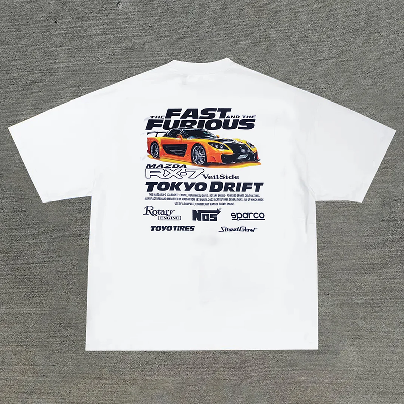 The Fast And The Furious Printed Men's Oversized T-Shirts - Devcarry