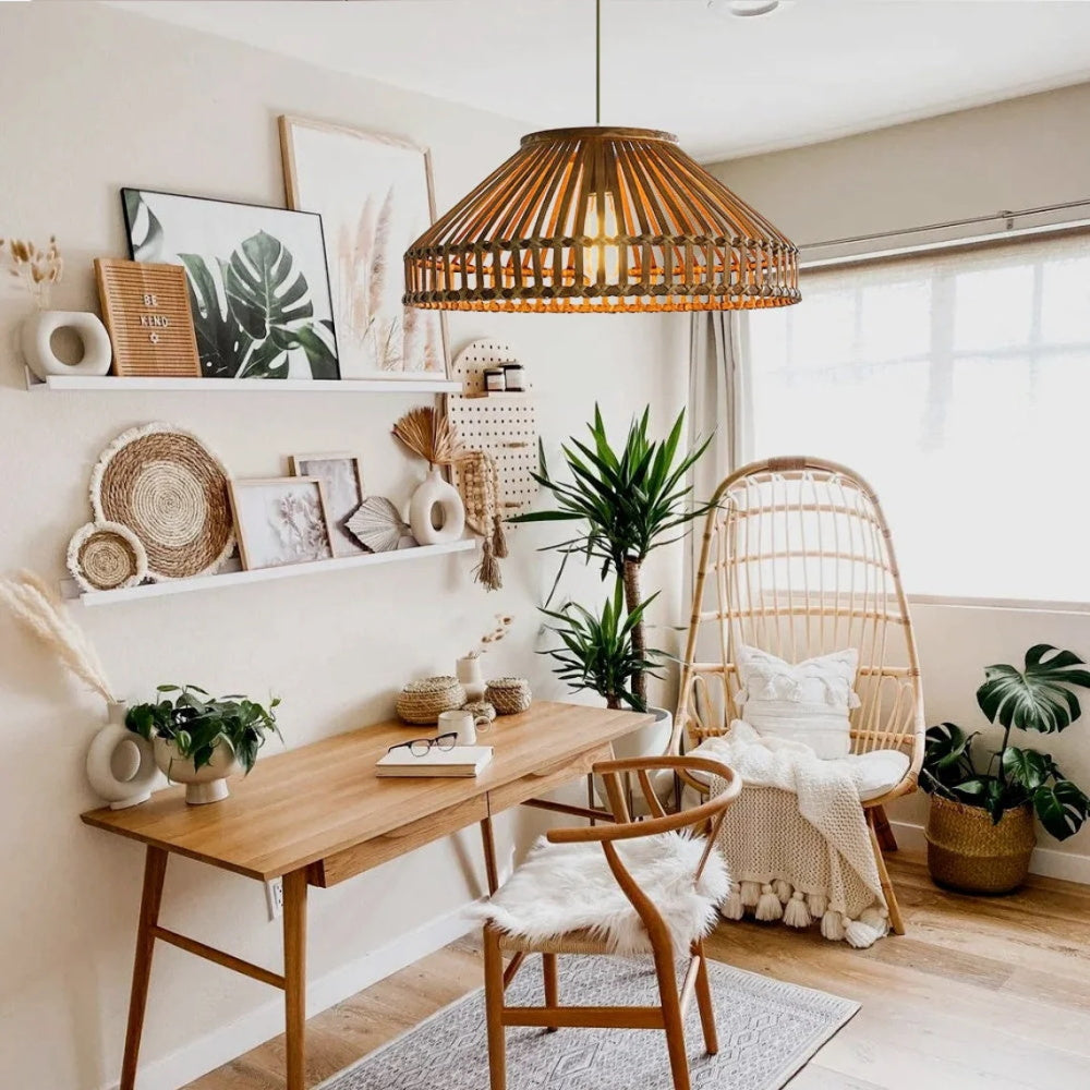 Cage Restaurant Pendant Lamp Bamboo