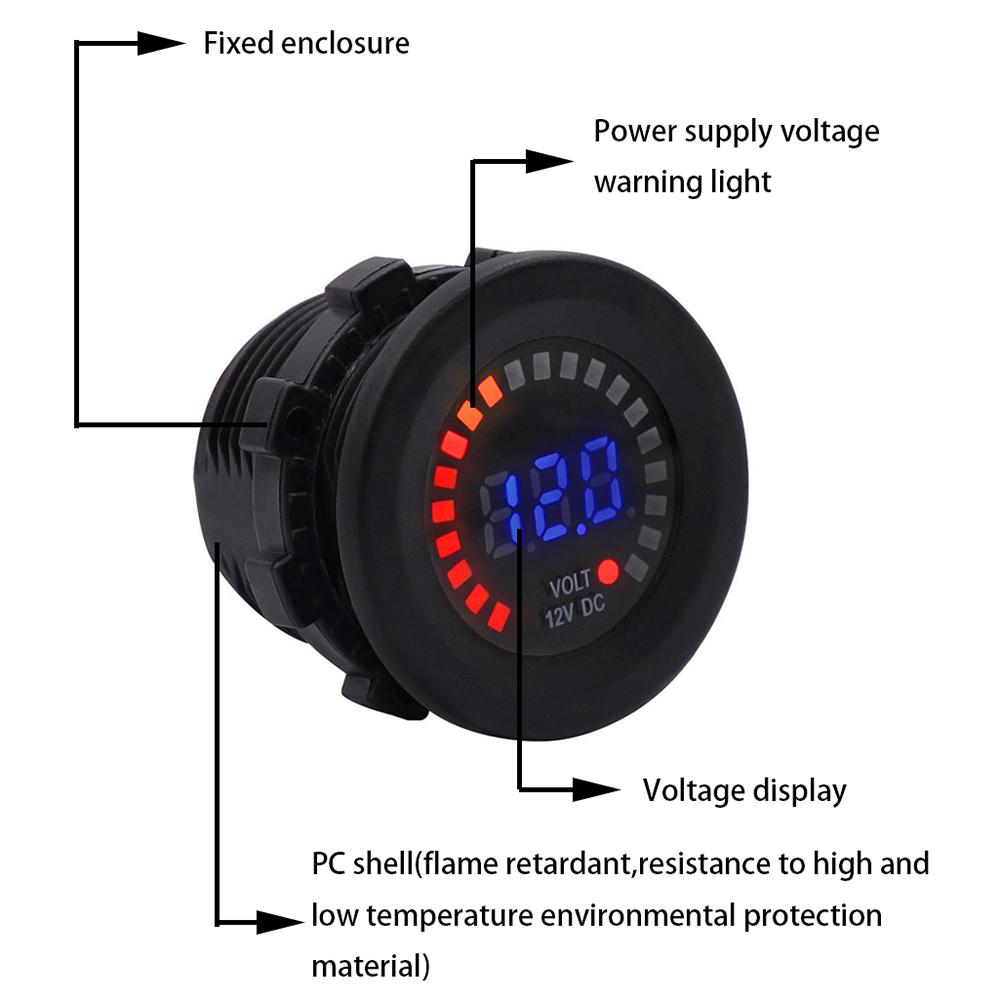 CS-489A1 Car Voltmeter LED Digital Voltage Meter for Motorcycle Boat Marine, 501 Original
CS-489A1 Car Voltmeter LED Digital Voltage Meter for Motorcycle Boat Marine, 501 Original