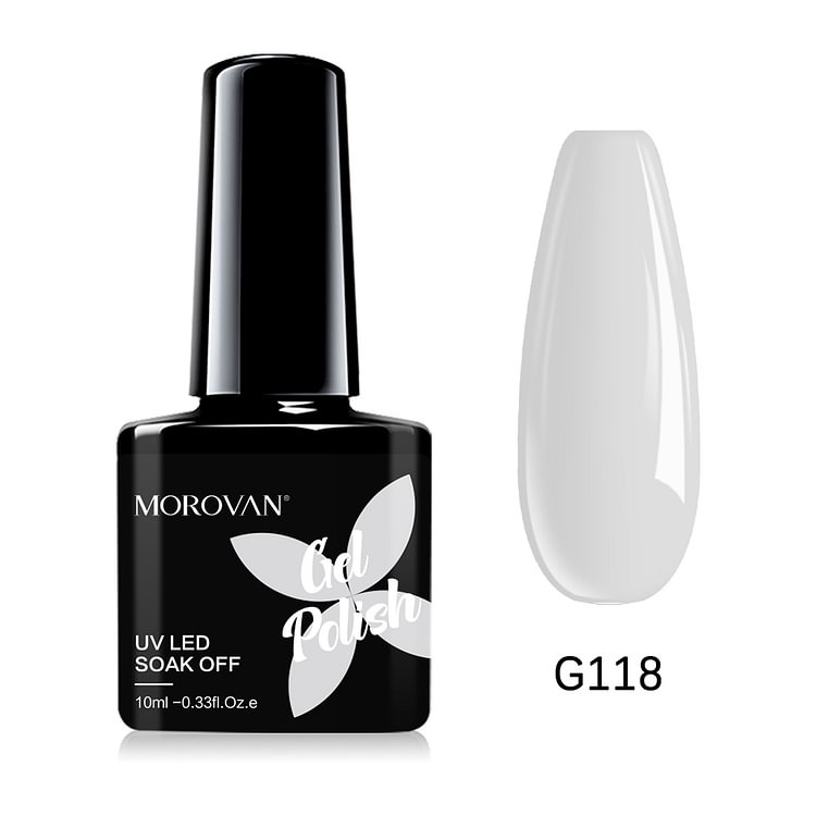 Morovan White Smoke Gel Nail Polish G118