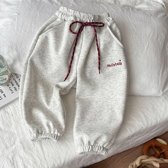 【12M-8Y】Boys Casual Fleece Keep Warm Pants