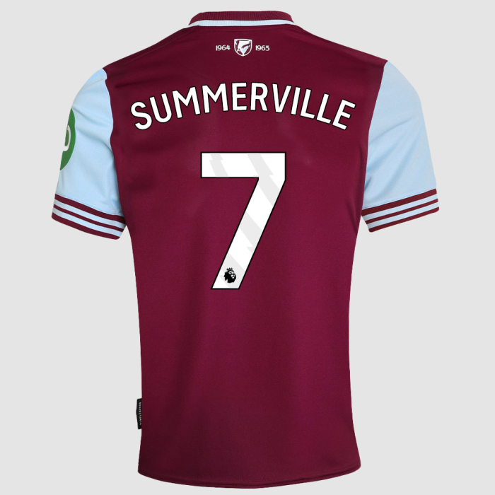 West Ham United Crysencio Summerville 7 Home Shirt Kit 20242025