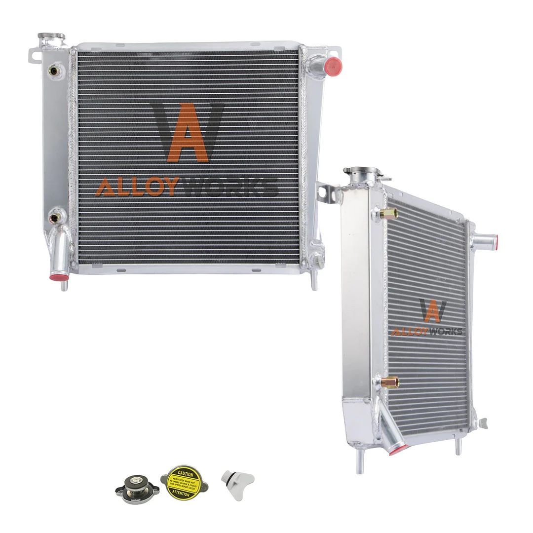 Alloyworks 3 Row Aluminum Radiator For 1985-1994 Ford Ranger Explorer Bronco Mazda Navajo II 3.0L 4.0L 21-3/8" H x 27" W