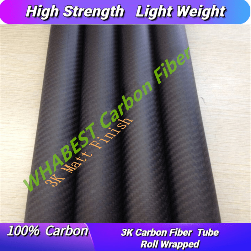 OD 32mm X ID 30mm 29mm X 500MM 100% Roll Wrapped Carbon Fiber Tube 3K /Tubing 3k Plain Matt/Twill Matt 32*30 32*29