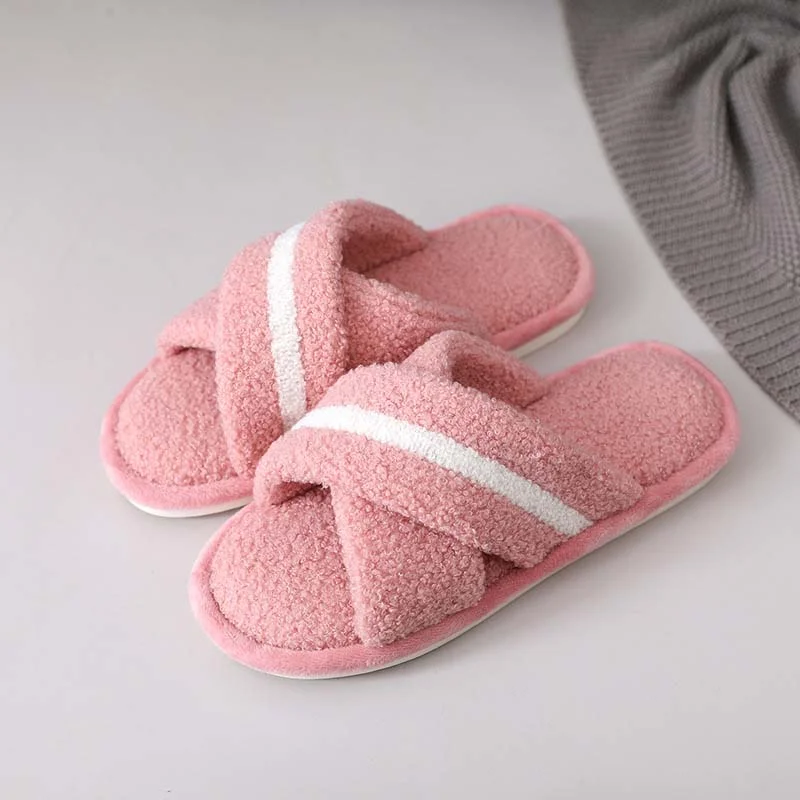 Letclo™ 2021 Winter Indoor Soft Bottom Non-slip Warm Ladies Plush Slippers letclo Letclo