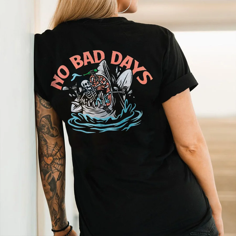 No Bad Days Printed Women's T-shirt