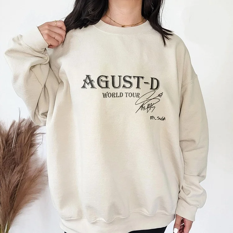 BTS SUGA Agust D World Tour Signature Sweatshirt