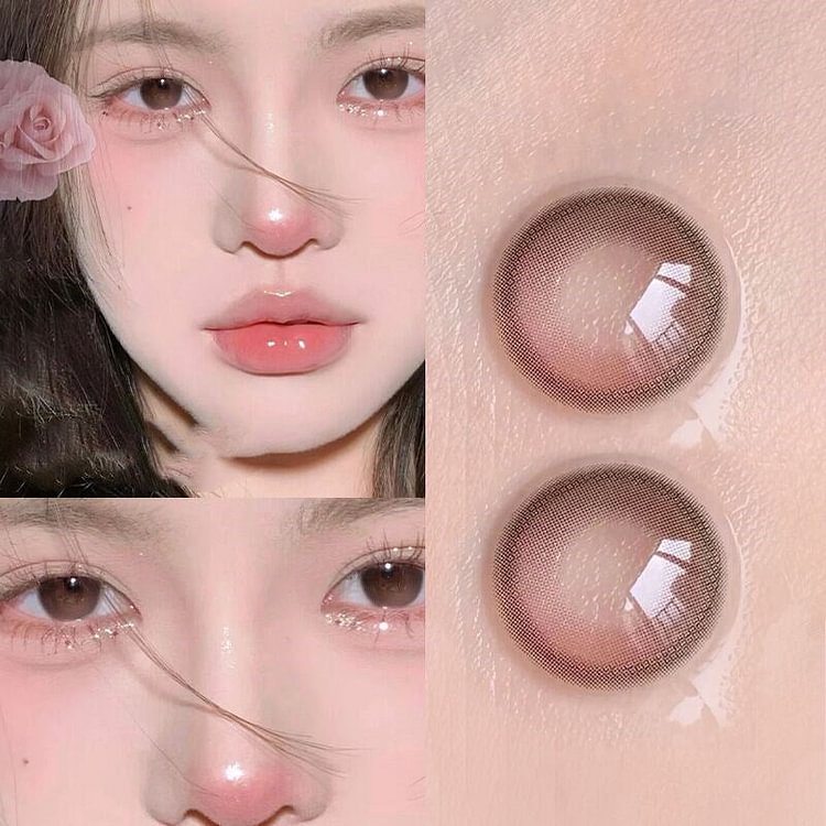 Casual Moon Gray Pink Colored Contact Lenses Contacts SP17812