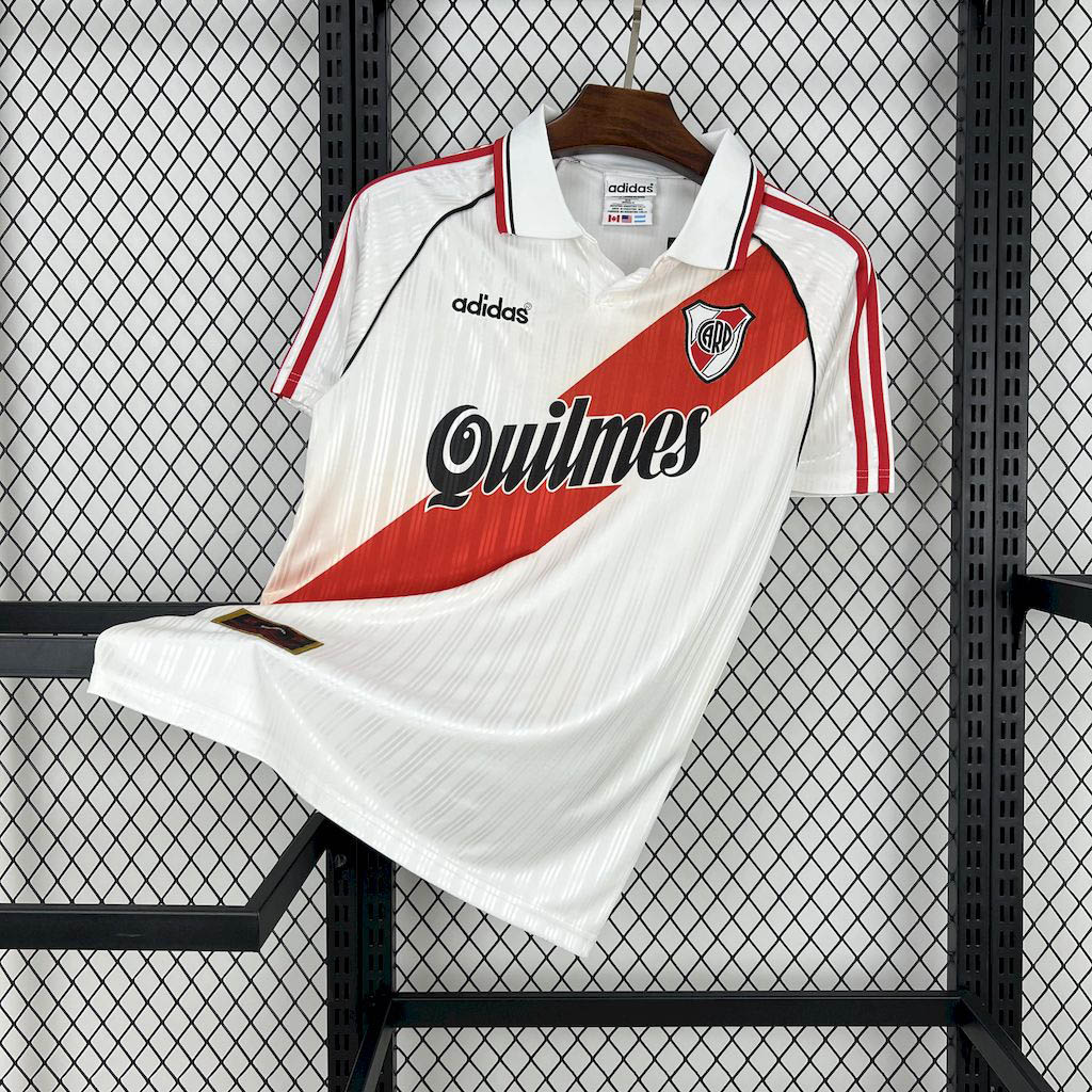 1995-1996 Retro River Plate Home Football Shirt 1:1 Thai Quality- Maxi Kits