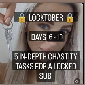 pornhint Pornhint LOCKTOBER PART 2. Mistress Sophia's 5 chastity tasks ( days 6-10 ) for my locked sub! Fetish femdom beta cuckold tasks for a locked bitch !