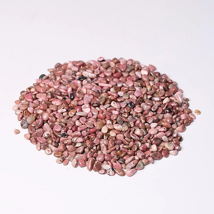 0.1kg Different Size Natural Rhodonite Chips Crystal Chips for Decoration