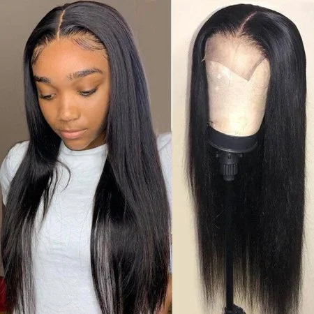 WEQUEEN Straight HD Undetectable Transparent Lace Closure Wig