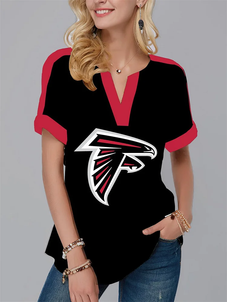 Atlanta Falcons
Fashion Short Sleeve V-Neck Shirt