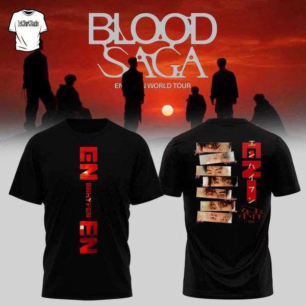 ENHYPEN Blood Saga World Tour Inspired T-Shirt