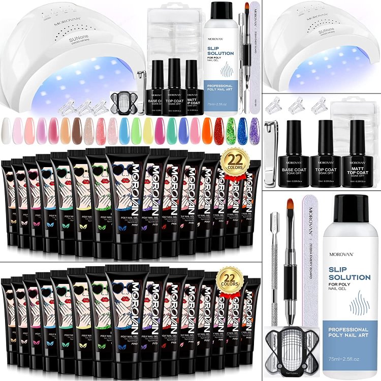 Morovan 22 Colors Poly Gel Nail Kit PM11-2