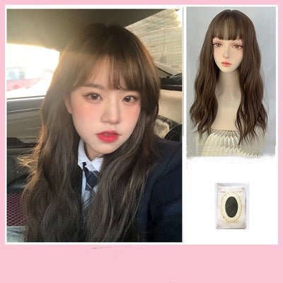 Harajuku Natural Black Curly Wig BE932