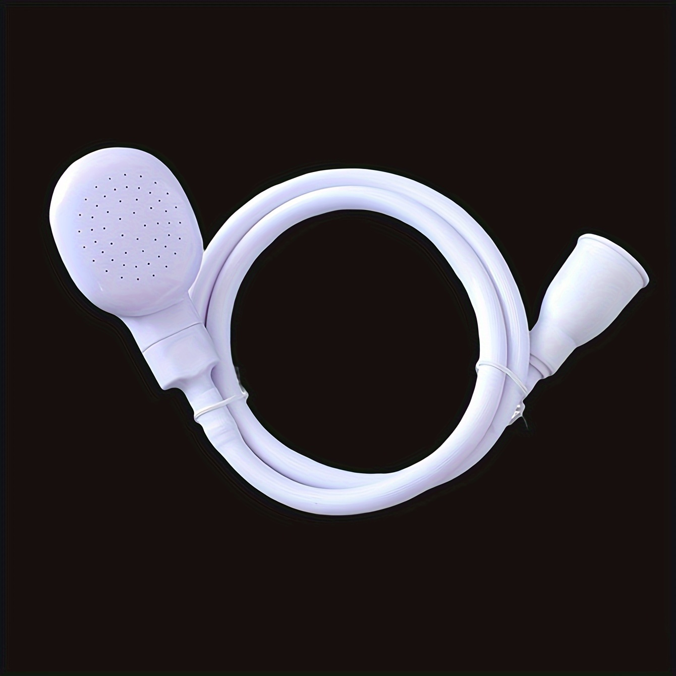 Easy-Install Handheld Faucet Sprayer - Extendable Hose for Hair Washing & Pet Bathing, Unscented, Oval Plastic Design