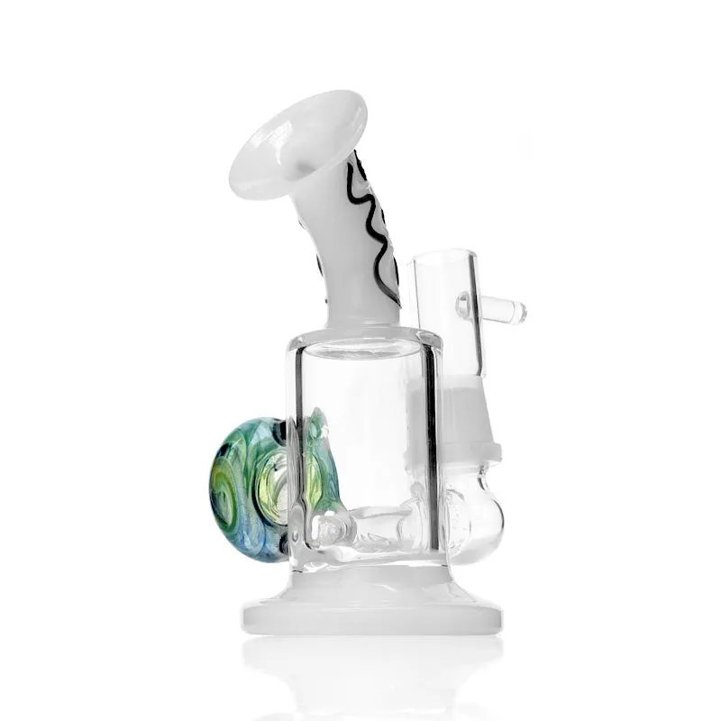 6" Mini GGlass Recycler Water Pipe Oil Rig Bong