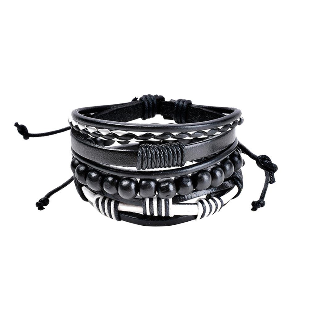 Multi-Layer Handmade PU Retro Braided Bracelet Jewelry for Men and Women, 501 Original
Multi-Layer Handmade PU Retro Braided Bracelet Jewelry for Men and Women, 501 Original