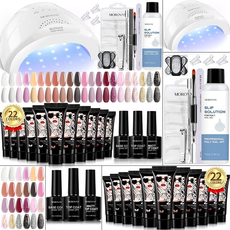 Morovan 22 Colors Poly Gel Nail Kit PM10-A2-1