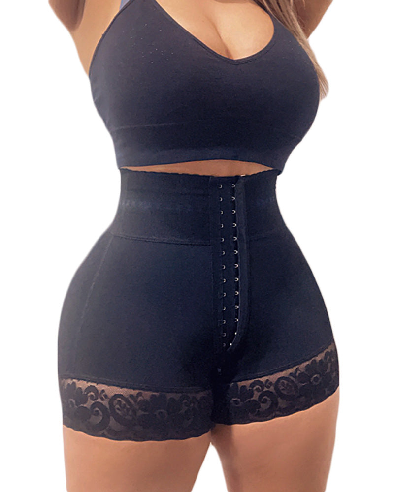 Rotimia Shorts Double Compression High Waisted With Mid-Section Shapewear
