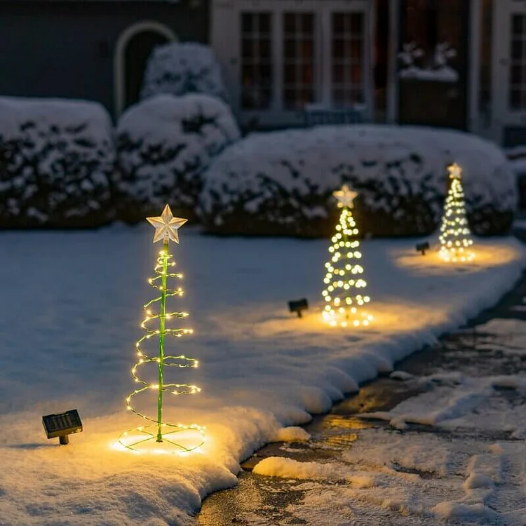 Outdoor Solar Christmas Tree Garden Light